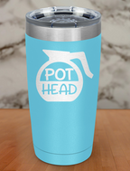 Pot Head Laser Etched Tumbler