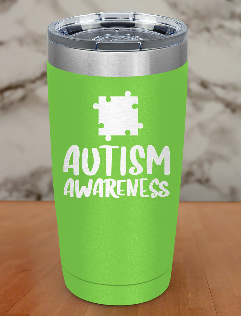 Autism Awareness Laser Etched Tumbler