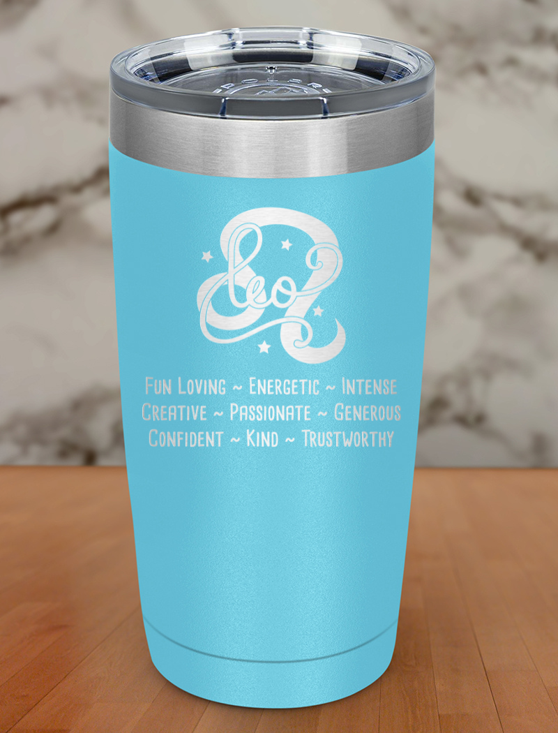 Leo Laser Etched Tumbler