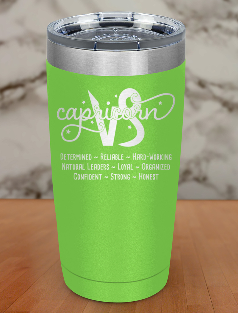 Capricorn Laser Etched Tumbler