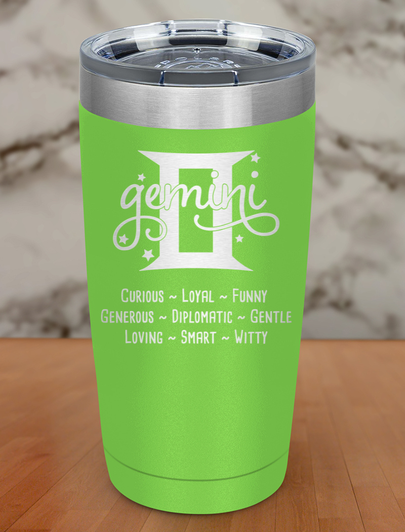 Gemini Laser Etched Tumbler