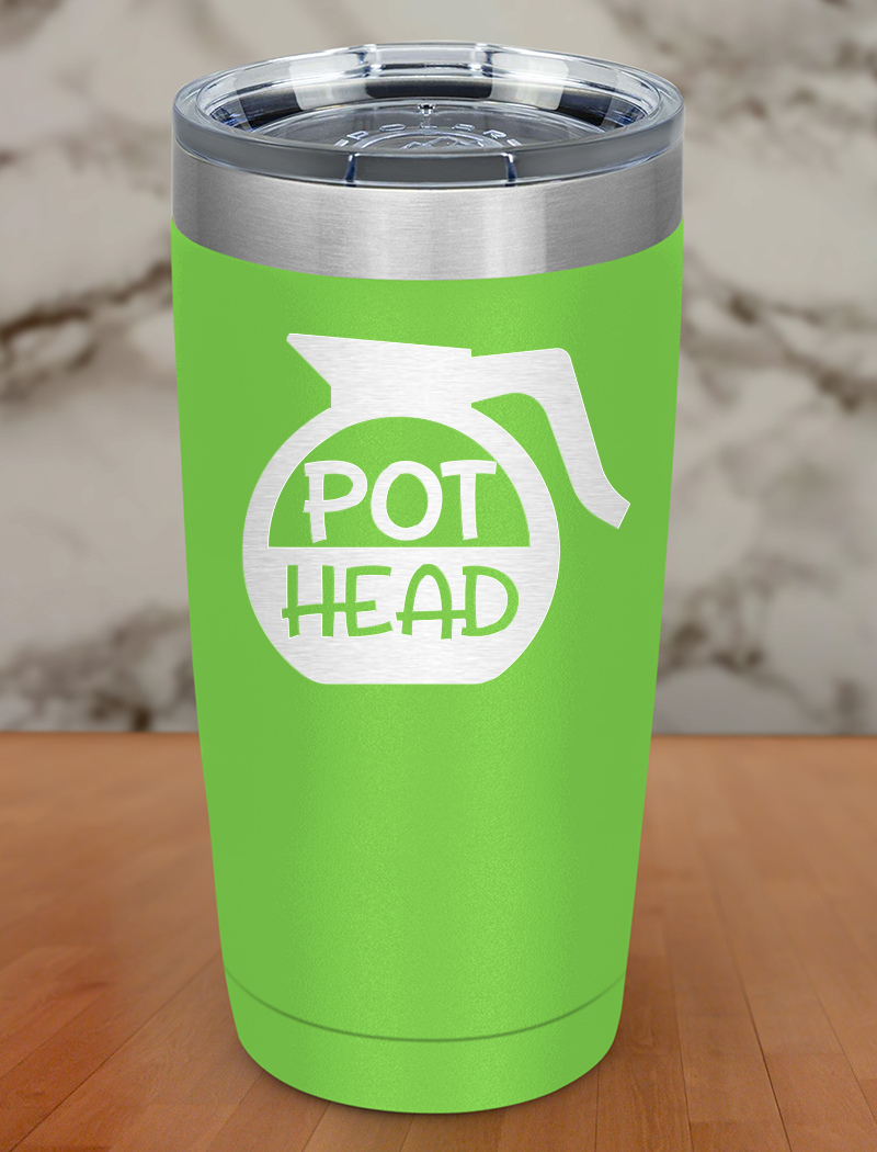Pot Head Laser Etched Tumbler