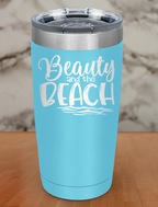 Beauty Beach Waves Laser Etched Tumbler