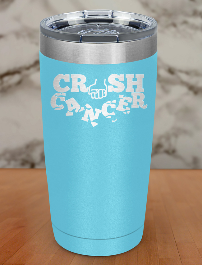 Crush Cancer Laser Etched Tumbler Hover Image