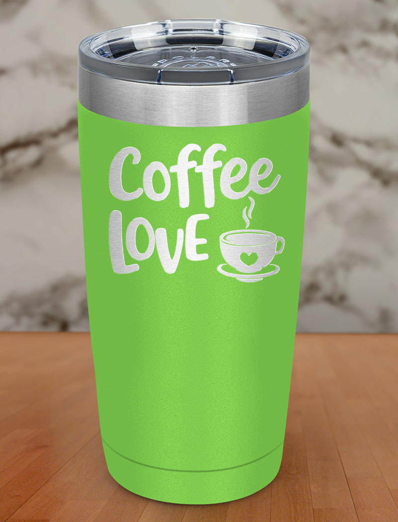 Coffee Love Laser Etched Tumbler