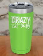 Crazy Cat Lady Laser Etched Tumbler