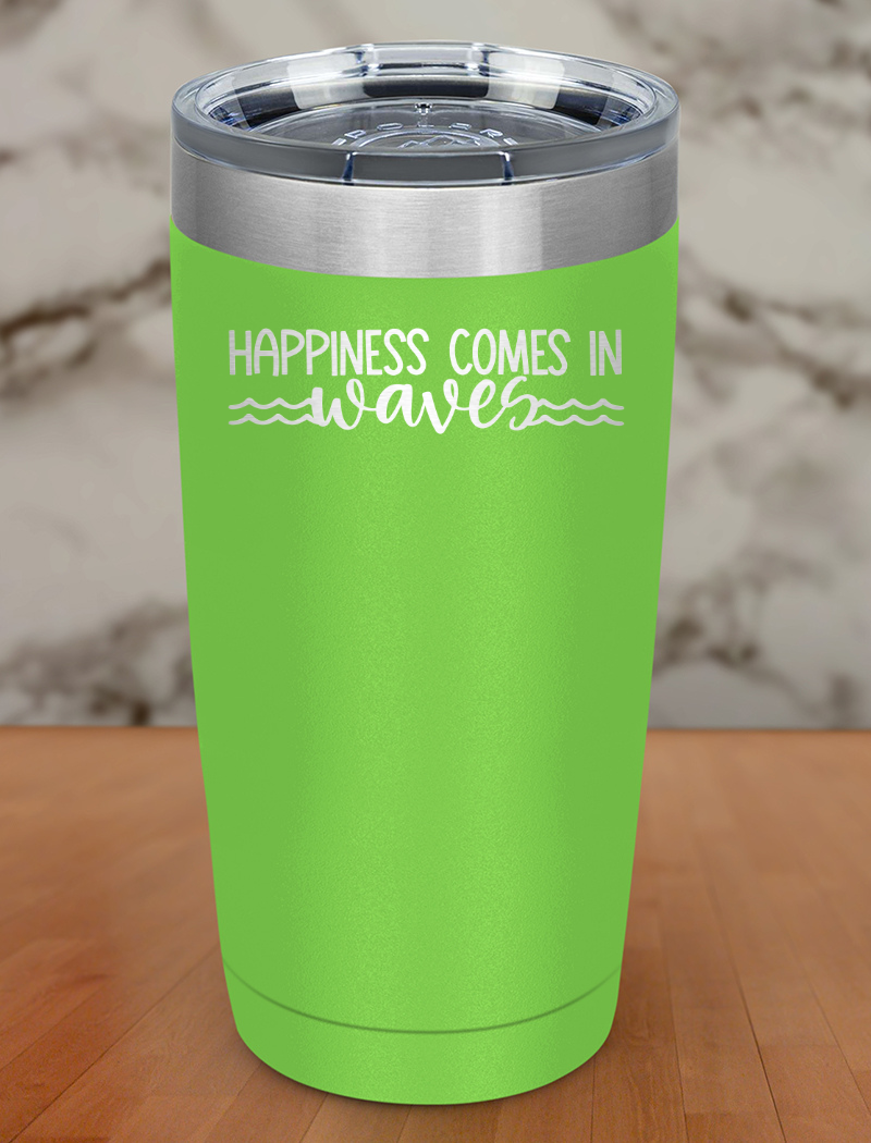 Happiness Waves Laser Etched Tumbler