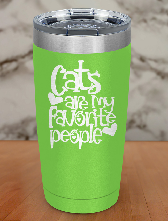 Cat's are my favorite Laser Etched Tumbler Hover Image