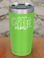 Cat Mama Laser Etched Tumbler