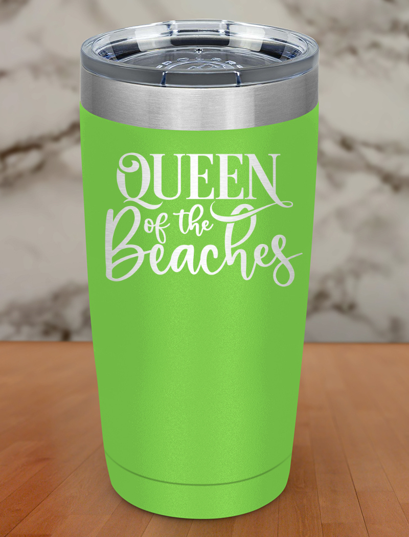 Queen Of The Beaches Laser Etched Tumbler