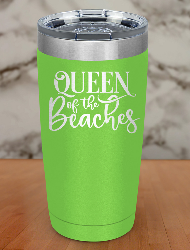 Queen Of The Beaches Laser Etched Tumbler Hover Image