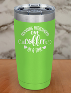 Surviving Motherhood One Coffee Laser Etched Tumbler