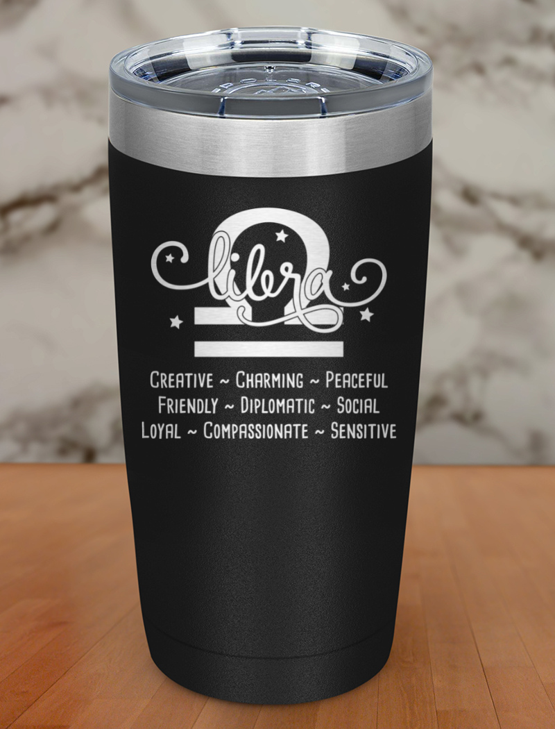 Libra Laser Etched Tumbler