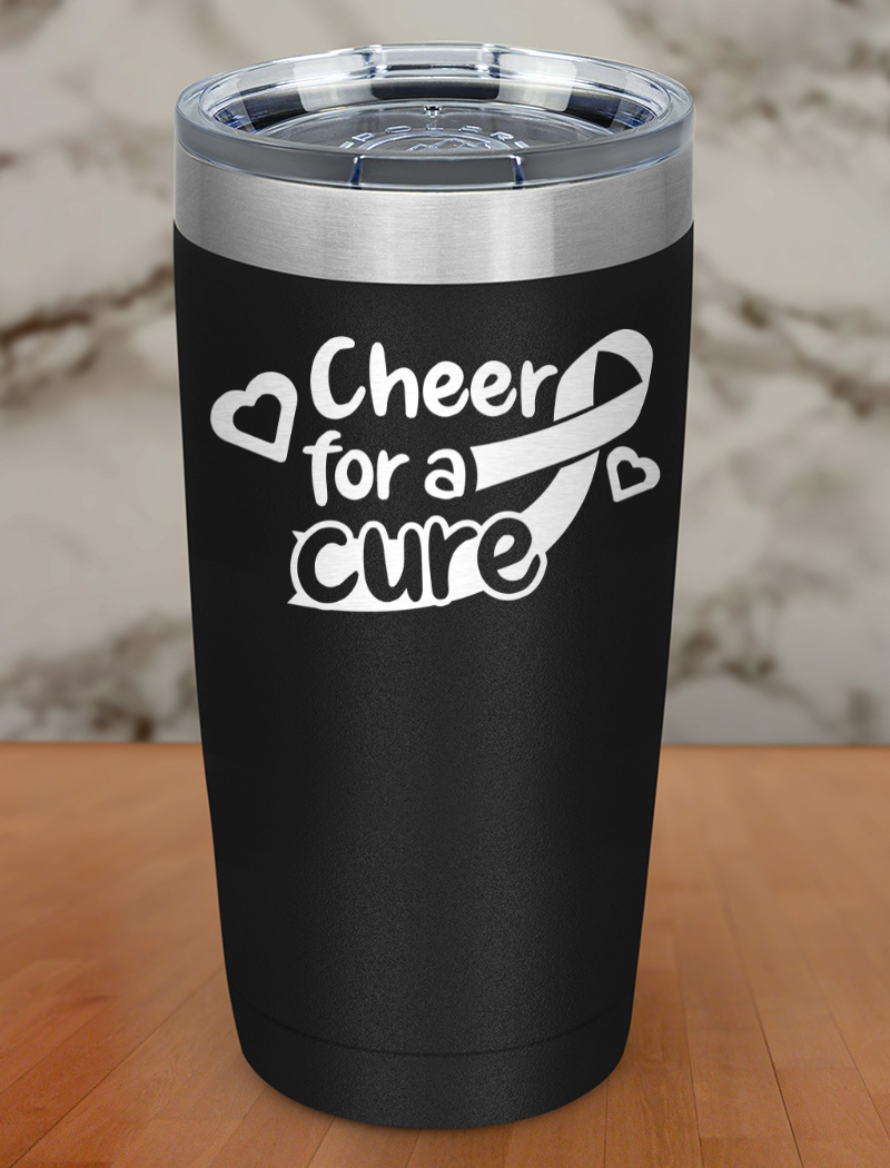 Cheer for a cure Laser Etched Tumbler