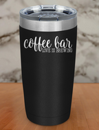 Coffee Bar Brewing Laser Etched Tumbler