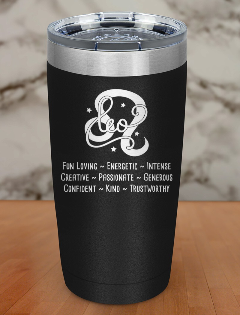 Leo Laser Etched Tumbler