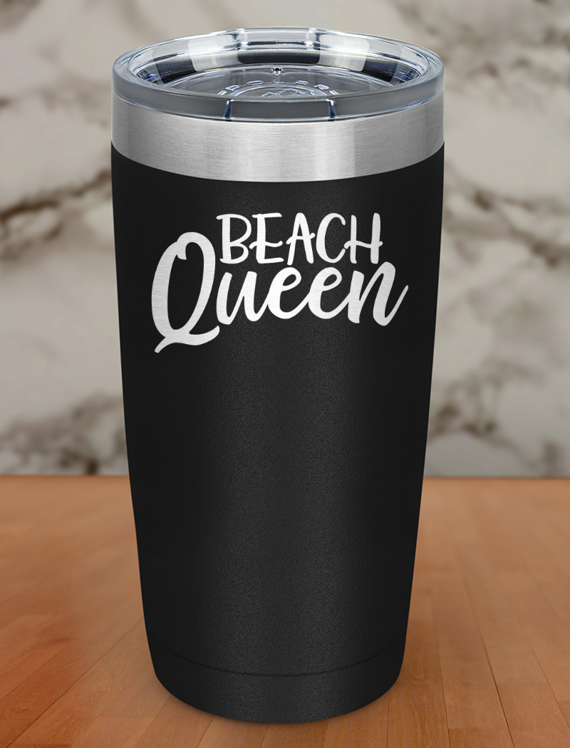 Queen Beach Laser Etched Tumbler