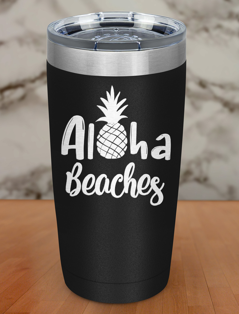 Aloha Beaches Laser Etched Tumbler