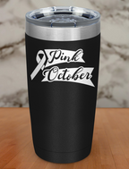 Pink October Laser Etched Tumbler