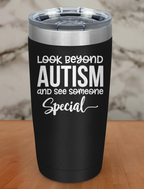 Look Beyond Autism Laser Etched Tumbler