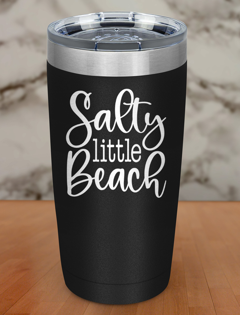 Salty Little Beach Laser Etched Tumbler