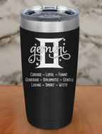 Gemini Laser Etched Tumbler