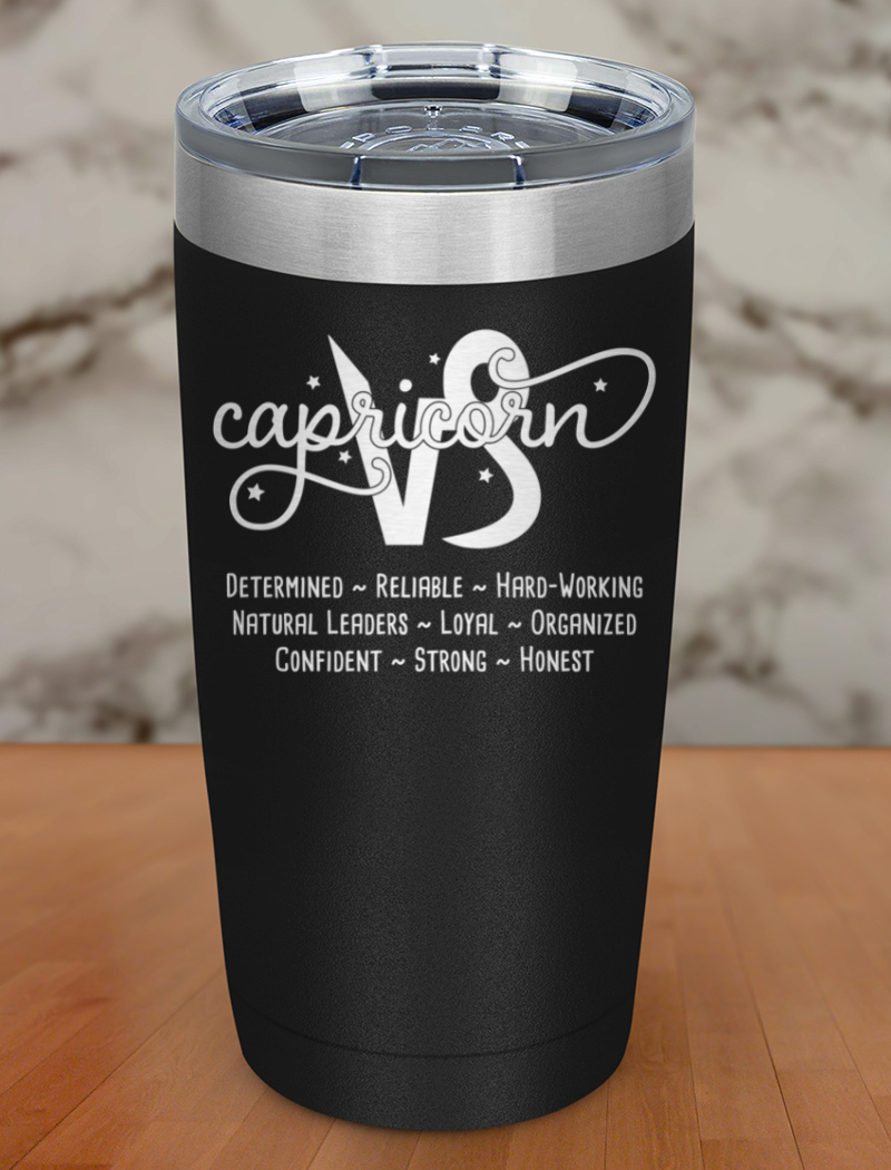 Capricorn Laser Etched Tumbler