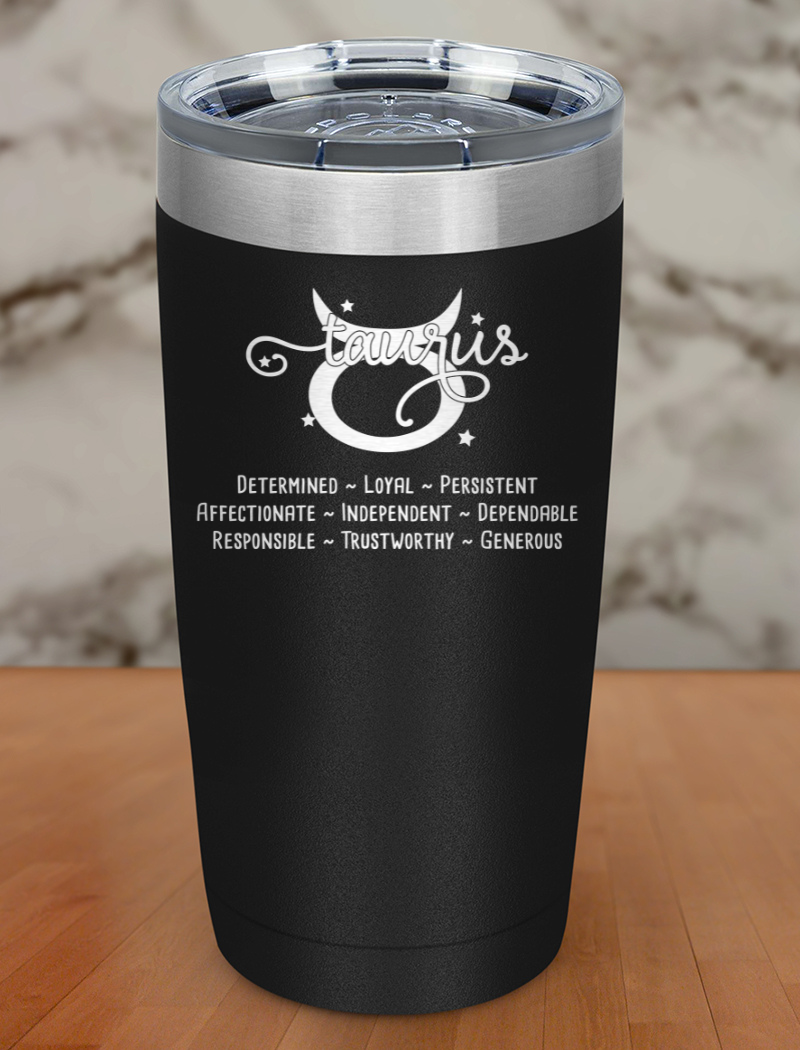 Taurus Laser Etched Tumbler