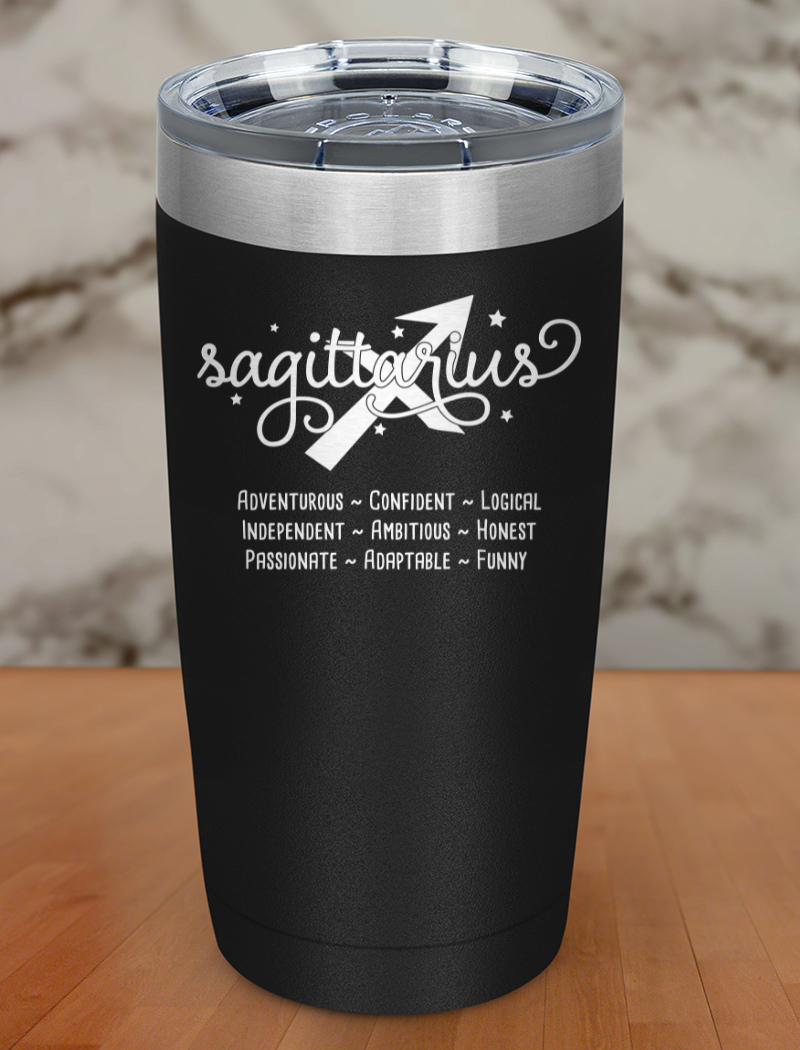 Sagittarius Laser Etched Tumbler
